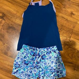 Lilly Pulitzer luxletic shorts and tank